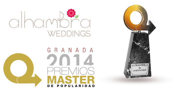 Winner in Granada Master’s awards: Alhambra Weddings, best wedding planning service
